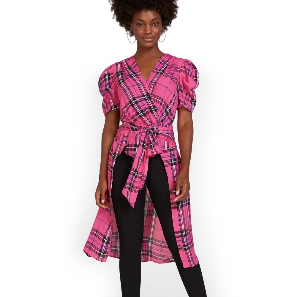 New York & Company High-Low Blouse